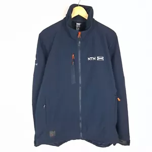 HELLY HANSEN Men Softshell Jacket Size L Blue Polyester Full Zip Workwear - Picture 1 of 9