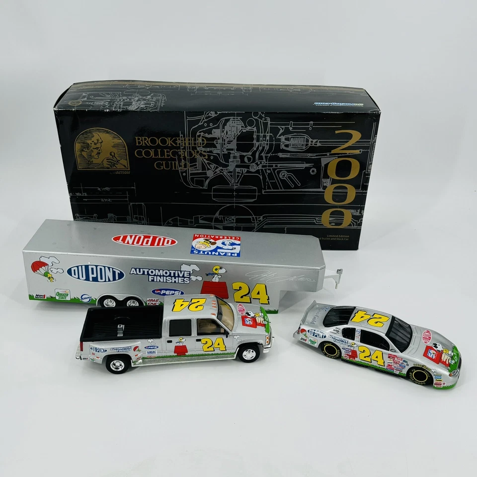 Brookfield Collectors Guild 2000 Jeff Gordon Peanuts 50th Silver Ed. Juego de cajas Foto 1 de 4