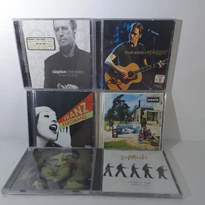 6x Rock CDs Oasis, Clapton, Brian Adams, Franz Ferdinand, Genesis, Kings Of Leon - Picture 1 of 3