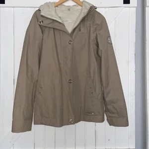 Medium Size Women’s Beige Weather Tamer Jacket 100% Polyester with Pockets - Picture 1 of 6