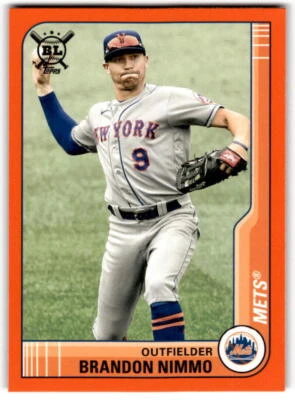 2021 Topps Big League Orange #230 Brandon Nimmo NM-MT Mets ID:42442 - Image 1 of 2