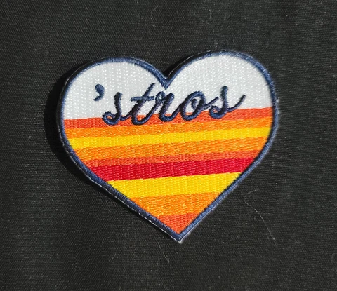 'Stros Patch Baseball Jersey or Jacket Patch Houston Astros - Easy Iron On Cover
