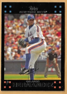 ORLANDO HERNANDEZ METS DE NUEVA YORK #18 - TOPPS CASI NUEVO - NUEVO COMO NUEVO 2007 - Imagen 1 de 2