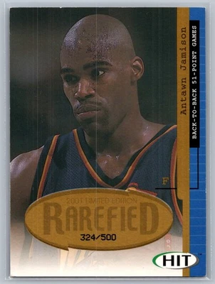 Antawn Jamison 2001 SAGE HIT Rarefied Gold /500 #R16 - Image 1 of 2