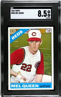 1966 年 Topps #556 Mel Queen SGC 8.5 近乎完好-MT+ — 第 1/2 张图片