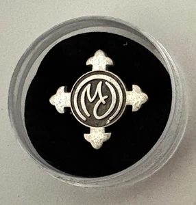 Vintage Presbyterianisches Damen Kreuz Sterlingsilber Anstecknadel; ca. 11/16" Durchmesser - Bild 1 von 2