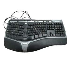 Microsoft Natural Ergonomic Keyboard 4000 v1.0 Wired UK Layout Tested & Working - Picture 1 of 13