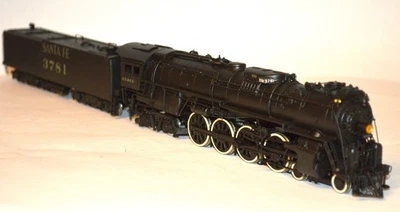 Pintura personalizada HO Latón Santa Fe ATSF 4-8-4 #3781 PFM-Japón 1975 ¡EXCELENTE! Foto 1 de 4