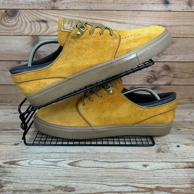 Nike Trainers Mens Size UK 11 SB Zoom Janoski Premium Bronze Suede Skater Shoes - Image 1 of 4