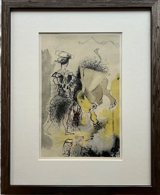 Kunstdruck im Bilderrahmen 53,7 x 43,7 Silber George Braque Torero von 1955 - Bild 1 von 4