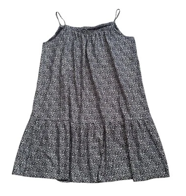 Womens Size 3XL Spaghetti Strap Sleeveless Floral Print Sun Shift Dress - Image 1 of 4