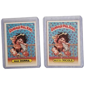 GPK Vintage Mad Donna 50a, Nutty Nicole 50b Serie 2 Topps 1985 en muy buen estado+ - Imagen 1 de 4