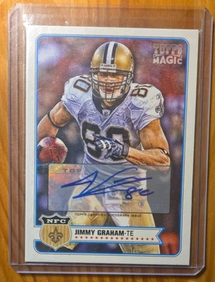 Jimmy Graham 2012 Topps Magic Autographs #154 New Orleans Saints. Auto Card Mint - Image 1 of 2