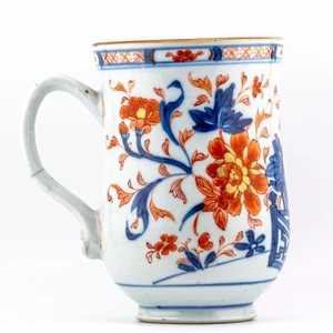 Antique Chinese Porcelain Iron Red Blue Tankard Qing Kangxi Period 18th Century - Picture 1 of 14