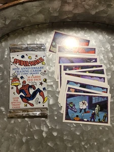 ENORME LOTE DE TARJETAS COLECCIONABLES SPIDERMAN: PAQUETE SELLADO 1992 Y 18 PEGATINAS PANINI 1996 - Imagen 1 de 2