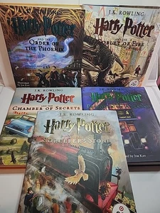Harry Potter HC Books Collection Set Illustrated Editions 1 - 5 by J.K. Rowling - Picture 1 of 6