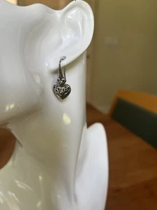 Angela By John Hardy Sterling Heart Earrings Brand New - Picture 1 of 4