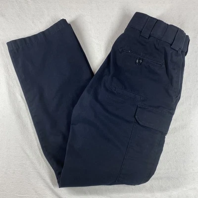 Pantalones tácticos 5.11 para hombre 12 azul marino carga mezcla de poliéster ropa de trabajo utilitaria Foto 1 de 4