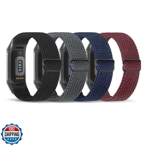 enkic Elastische Nylonbänder Kompatibel mit Fitbit Charge 6/Charge 5 Bänder, 4 P - Bild 1 von 5