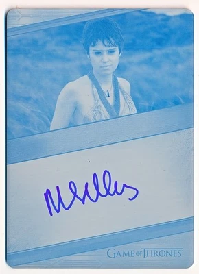 GoT Legends of Realm Rosabell Laurenti Sellers Autograph Printing Plate #NNO 1/1 - Image 1 of 2