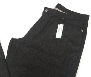 Pantalones de caballero suaves 100 % lana colección Peter Millar $278 hombre de negocios carbón - Imagen 1 de 7