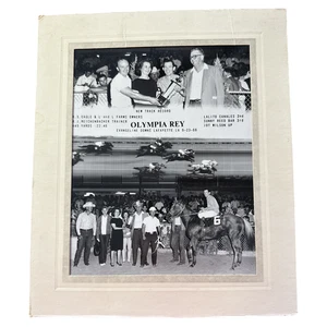Olympia Rey 1966 Evangeline Downs Foto neuer Streckenrekord 440 Meter Quarter Horse - Bild 1 von 1