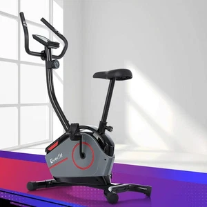 Everfit Magnetic Exercise Bike 8 Levels Upright Bike Fitness Home Gym Cardio - Picture 1 of 6