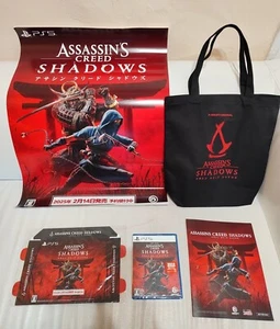 PS5 NEW Assassin's Creed Shadows JAPANESE version and poster, bag, magazine etc - Picture 1 of 3