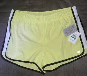 DKNY Sport Women’s 3” Running Shorts Sunny Lime Size Large MSRP$44.50 NEW - Picture 1 of 11