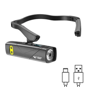 Headlamp Rechargeable 2025 Ear-Mounted LED Head Torch 1000 Lumen Motion Sensor ≠ - Picture 1 of 19