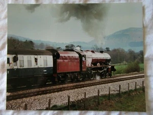 F092 - Locomotora de vapor LMS 6201 Queen Elizabeth - Foto CRJ de 10" x 8" - Imagen 1 de 1
