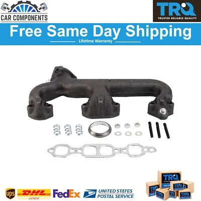 Nuevo colector de escape izquierdo TRQ compatible con Chevrolet GMC 1987-1991 Foto 1 de 4