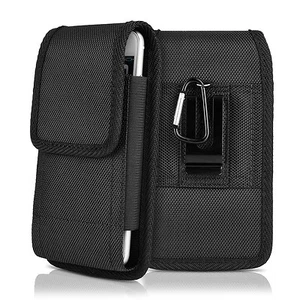 Funda lateral con clip de nailon negra resistente funda para teléfono celular - Imagen 1 de 46