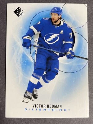 2020-21 Upper Deck SP BLUE Parallel #3 Victor Hedman Tampa Bay Lightning Card - Image 1 of 2