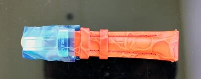 New Benny & Co Men's white 20 mm leather Band Red color. - Image 1 of 3