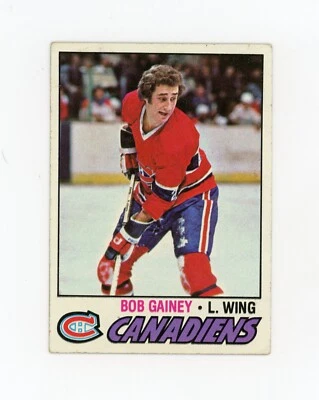 BOB GAINEY 1977-78 Topps #129 Montreal Canadiens JM - Image 1 of 2