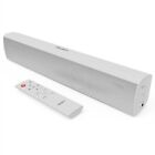 MEHRHEIT Bluetooth weiße Soundbar für TV | 50 Watt leistungsstarkes 2.1 Stereo
