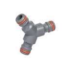 Garden Water Hose 3 Way 1/2" Male Quick Connector Pipe Y Attachment WL2210