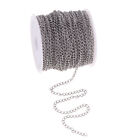 1 Roll Silver Stainless Steel Cable Chain Diy Craft Jewelry Making Parts