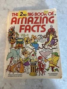 The 2nd BIG BOOK OF AMAZING FACTS Malvina Vogel 1982 Fun Trivia Reference VNTG - Imagen 1 de 6