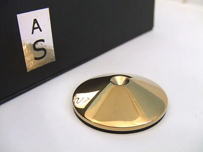 Set of 4 AudioSerenity Polished Brass Hi-Fi Speaker, Stand or Rack Spike Pads - image 1 of 2