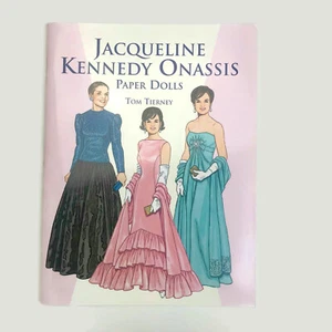 Jacqueline Kennedy Onassis Paper Dolls Tom Tierney 1999 Book Full Color Uncut - Picture 1 of 10