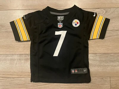 Camiseta de fútbol americano Ben Roethlisberger #7 Pittsburgh Steelers NFL bebé niño pequeño 24 m Foto 1 de 2