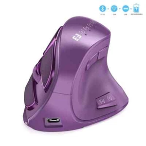 Ergonomic Bluetooth Mouse Wireless Vertical Mouse Rechargeable Optical Mice - Picture 1 of 16