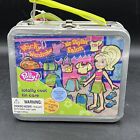 2004 Polly Pocket Mattel #12456 TOTALLY COOL TIN CASE wacky wardrobe FREE SHIPPI