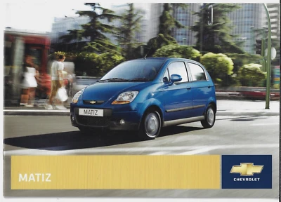 Chevrolet Matiz 2008-2009 UK Market Sales Brochure 0.8 S & 1.0 SE - Image 1 of 3