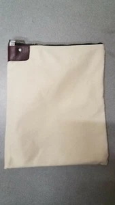 1 Natural Canvas Locking Bank Deposit Bag with Deluxe Pop Up Lock and 2 Keys  - Picture 1 of 1