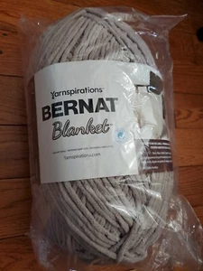 21.2oz Yarnspirations Bernat Blanket Discontinued Yarn 431 YD Pale Gray Chenille - Picture 1 of 3