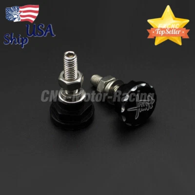 For Suzuki GSXR1300/Hayabusa 1999-2018 2017 2016 2015 License Plate Screw Bolts - Image 1 of 4
