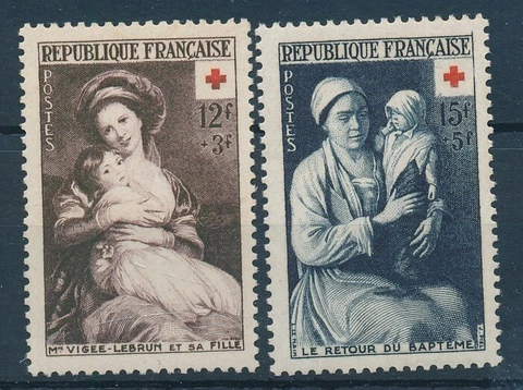 [BIN15891] France 1953 Red Cross good set of stamps very fine MNH Cover